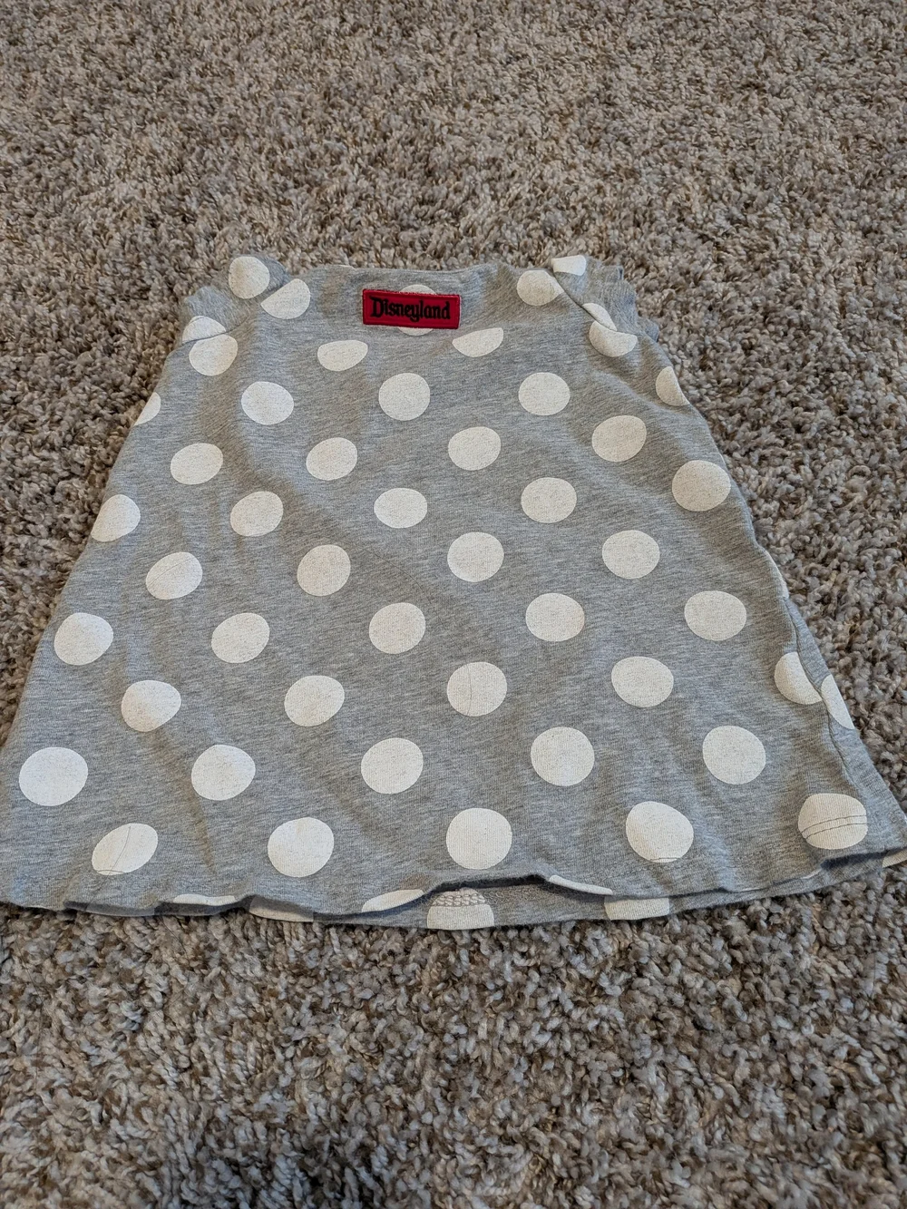 Disney Gray Polka Dot Minnie Mouse Tank Dress Size  3 Months